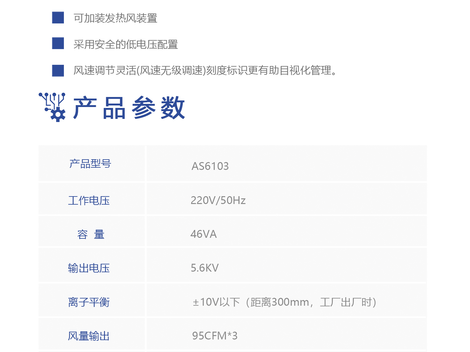 离子风机AS6103(图2)